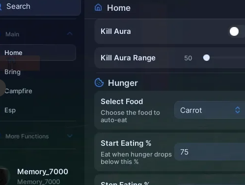 The Forge script GUI with Auto Farm and Kill Aura features - Step 5